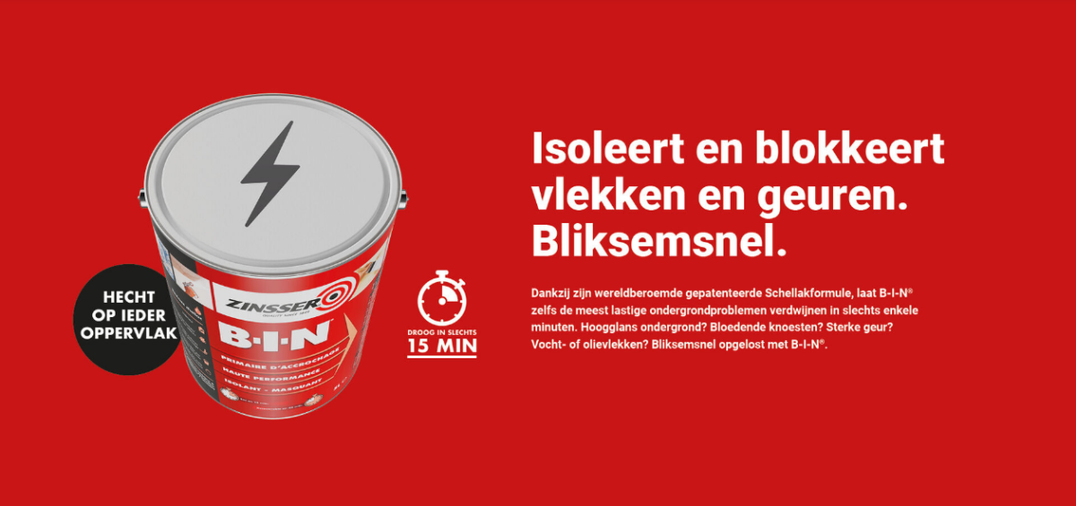 Isolerende grondlaag voor alle oppervlaktes Zinsser BIN primer